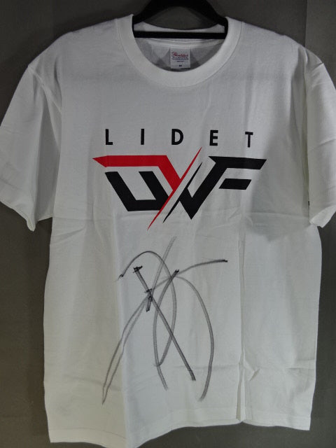 【田中稔 直筆サイン入り】LIDET UWF Tシャツ②(ホワイト)