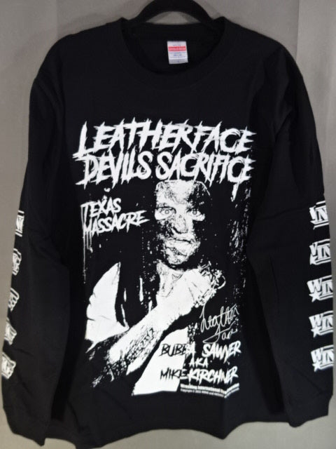 Leather Face "DEVIL'S SACRIFICE" Long Sleeve T-Shirt