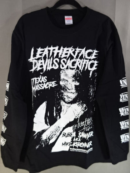 Leather Face "DEVIL'S SACRIFICE" Long Sleeve T-Shirt