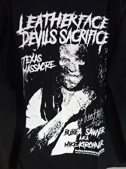 Leather Face "DEVIL'S SACRIFICE" Long Sleeve T-Shirt