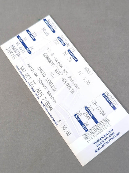 [All tickets included] Gennady Golovkin vs Curtis Stevens