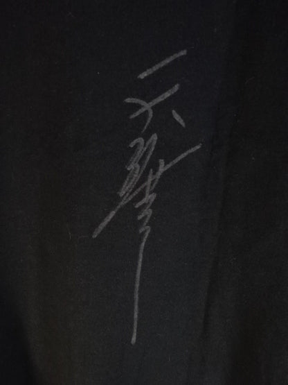 【hand signed autograph】 Tenryu Genichiro  "TE-N-RYU 2000 WAR" T-Shirt (1) (Black)