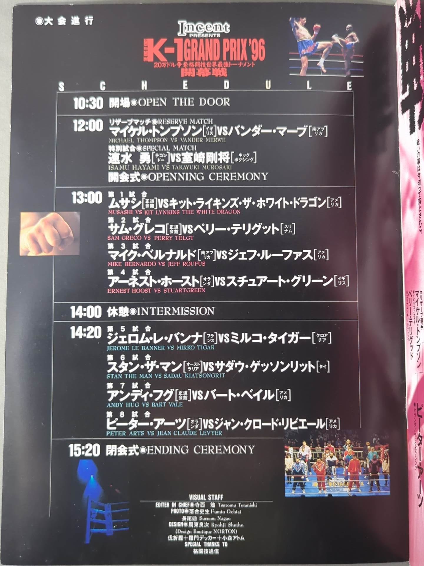 ☆ミルコ、K-1初参戦☆ K-1GRANDPRIX '96 開幕戦 ～20万ドル争奪格闘技