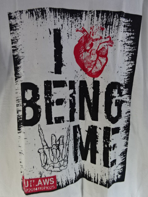 Atsushi Onita  "ATSUSHI ONITA I love Being Me" T-shirt (1) (white)