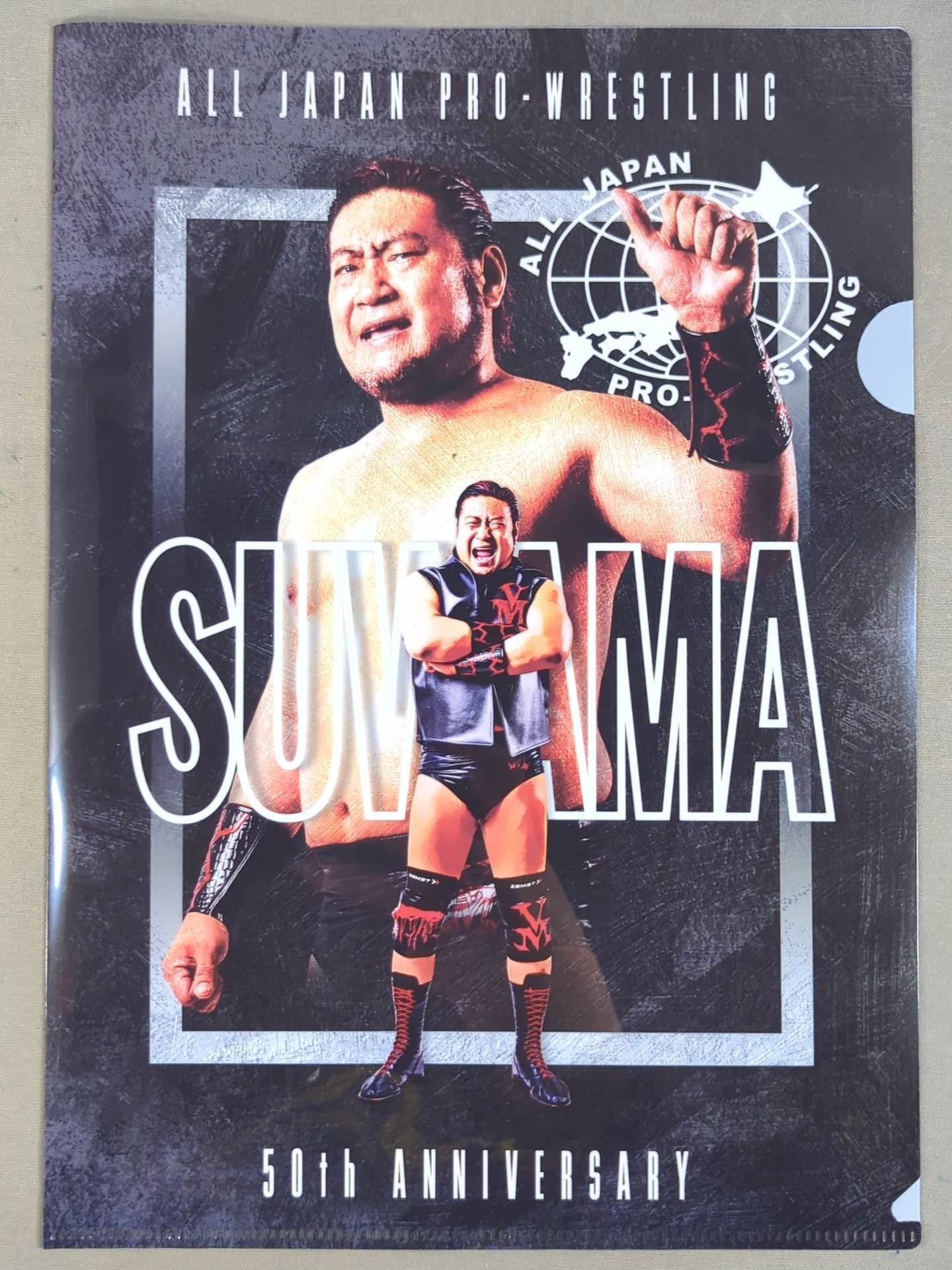諏訪魔 全日本プロレス50周年 クリアファイル＆ステッカーセット – 闘道館
