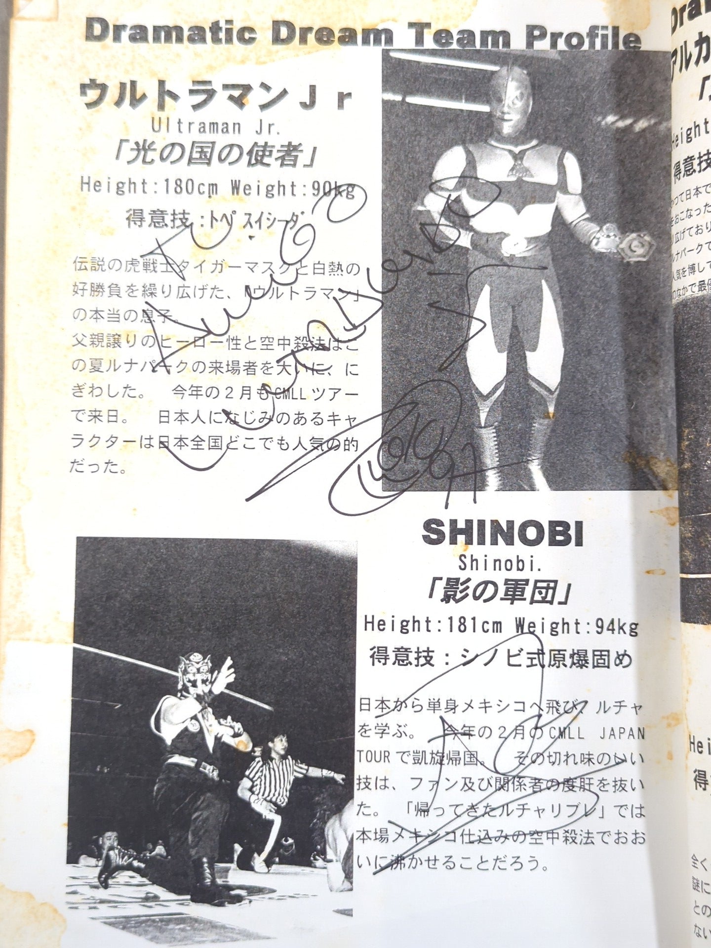 4選手直筆サイン入り】DDT 選手補完計画 極秘書類1 – 闘道館