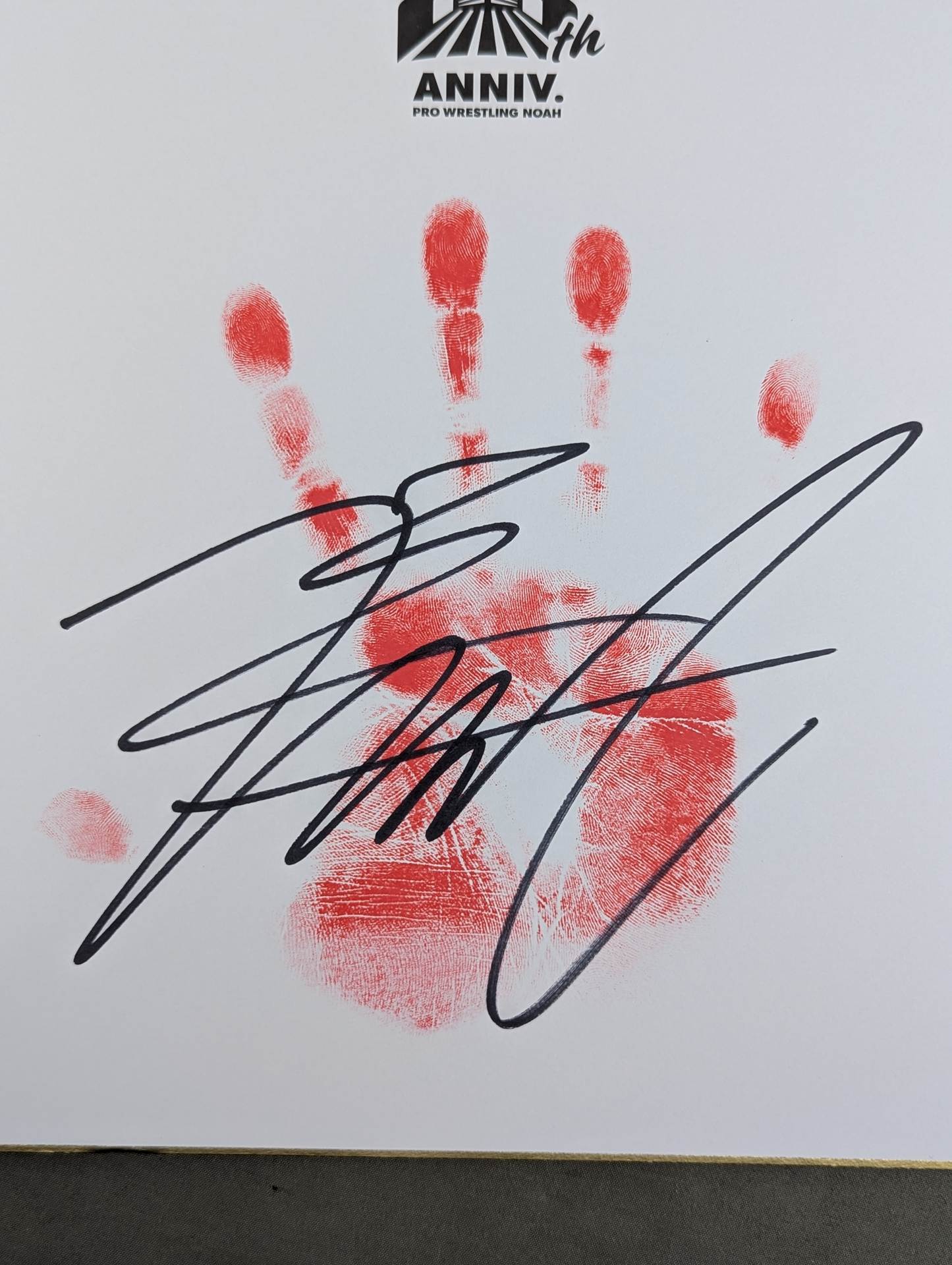 HAYATA(手形入り・NOAH25周年記念色紙) – 闘道館