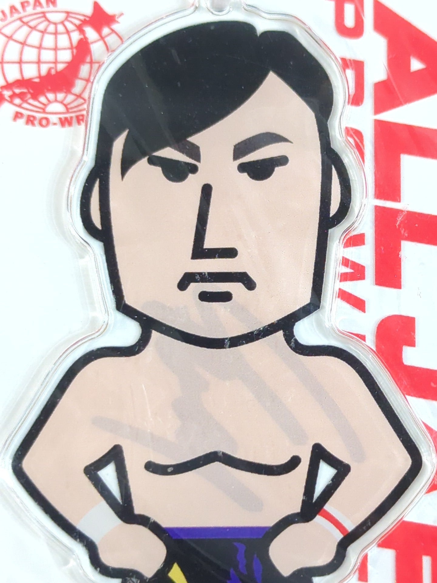 【hand signed autograph】 Ren Ayabe  Character Acrylic Stand Keychain
