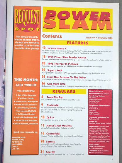 POWER SLAM ISSUE19 February 1996