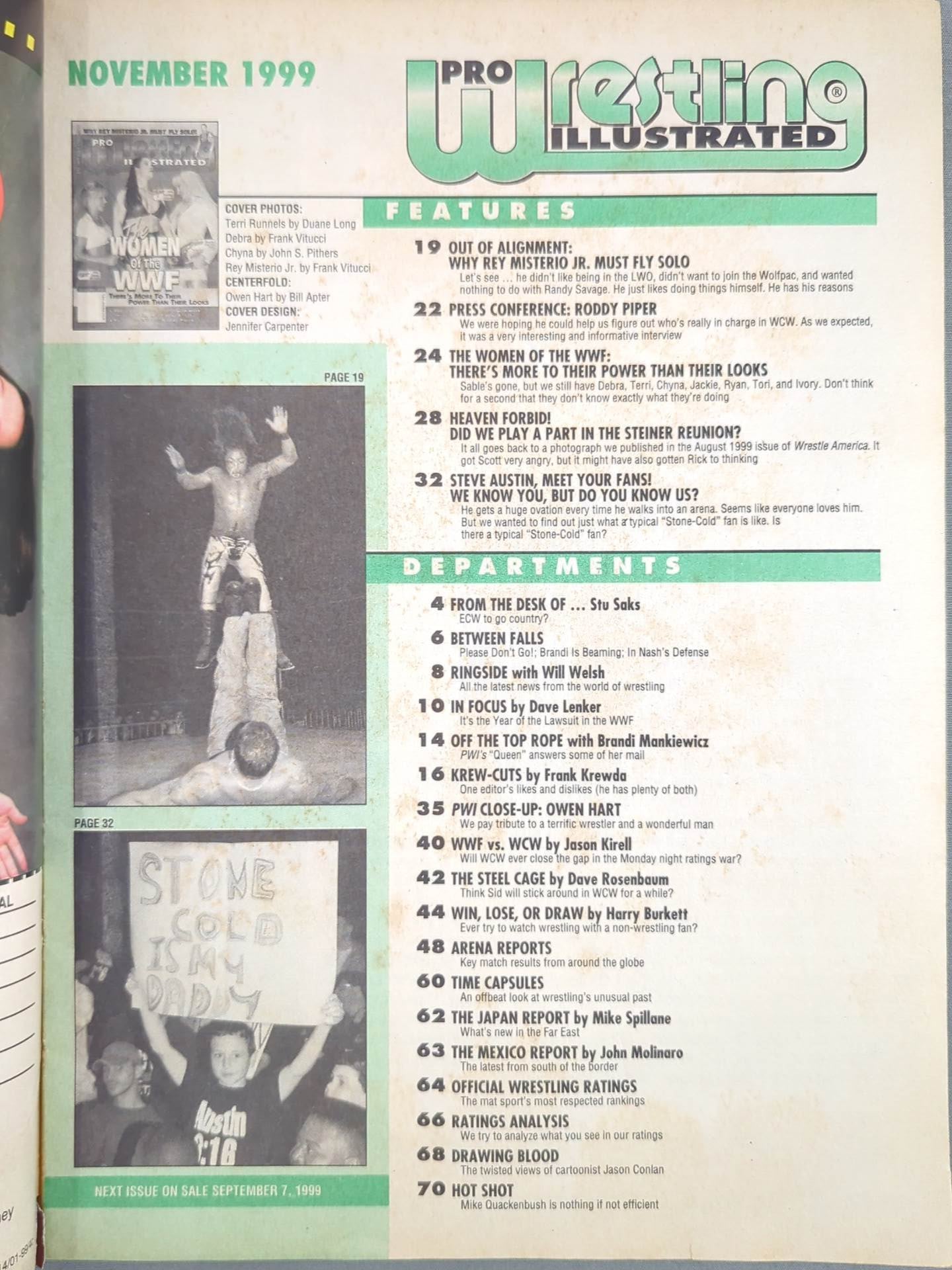 PROWrestling ILLUSTRATED November 1999 issue
