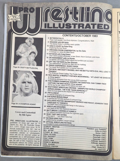 PROWrestling ILLUSTRATED October 1983 issue