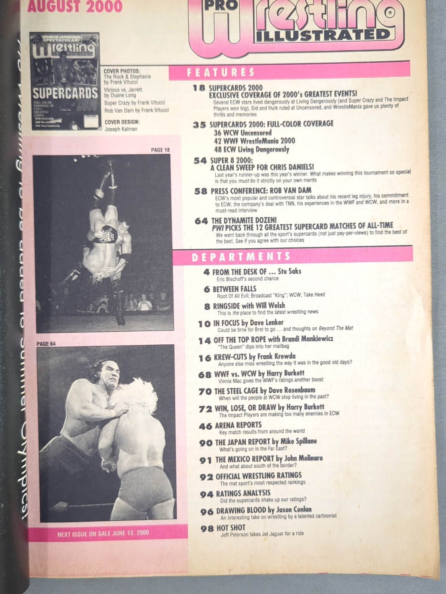 PRO Wrestling ILLUSTRATED August 2000 issue