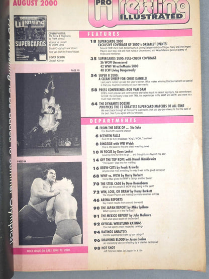 PRO Wrestling ILLUSTRATED August 2000 issue
