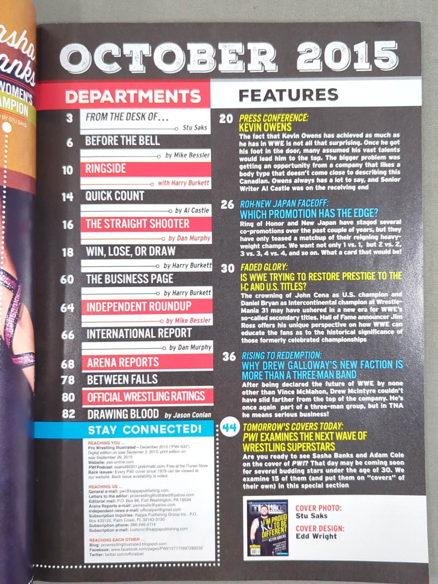 PRO Wrestling ILLUSTRATED October 2015