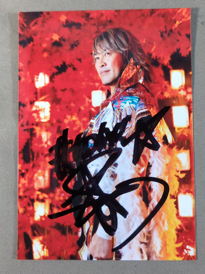 Hiroshi Tanahashi  hand signed autograph Photo (2)