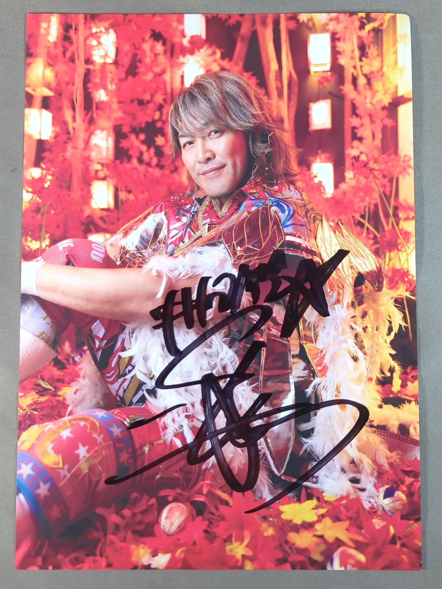 棚橋弘至 直筆サイン入り ポートレート(A-5)