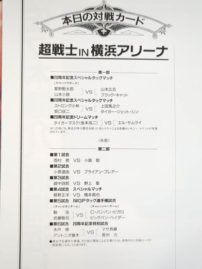 超戦士IN横浜アリーナ / 創立20周年記念スペシャル・イベント第2弾