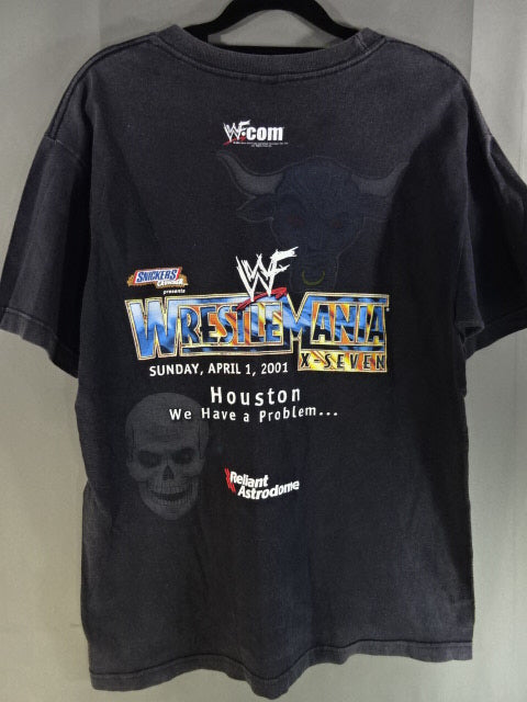 WRESTLEMANIA X-SEVEN(17) Tシャツ(WWF(2002) / ブラック) – 闘道館