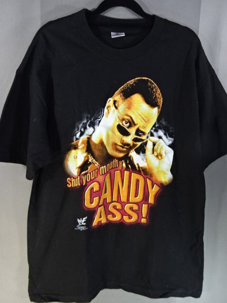 ザ・ロック ピクチャーTシャツ⑥(WWF(1999) / ブラック)