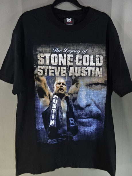 ストーンコールド・スティーブ・オースチン ピクチャーTシャツ③(WWE(2007) / ブラック)