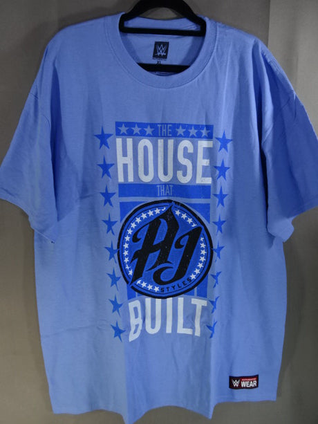 AJスタイルズ Tシャツ②(WWE(2017) / ライトブルー)