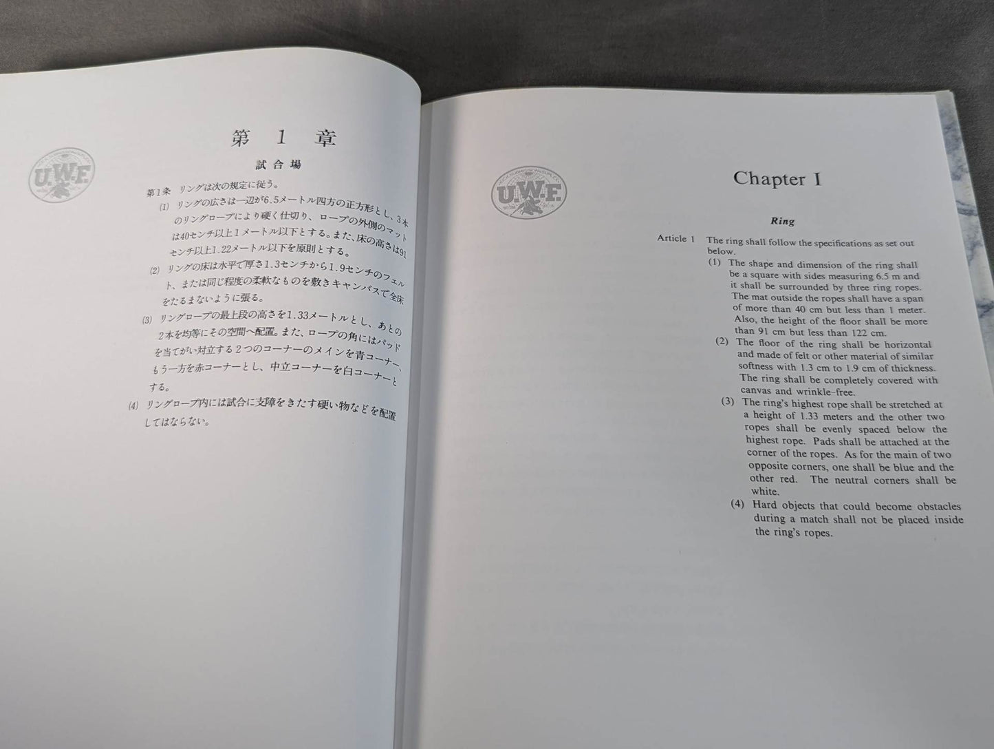 U.W.F. OFFICIAL RULE 1989.5.4~
