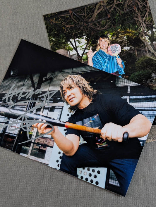 棚橋弘至 直筆サイン入り ブロマイド③