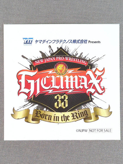 ★ ★ not sold in stores New Japan Pro Wrestling "G1 CLIMAX 33" Sticker Set