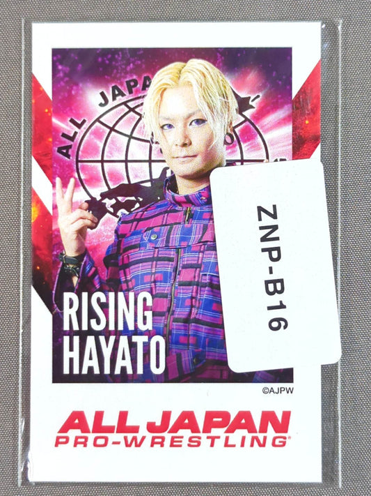 ライジングHAYATO 全日本プロレス×ウェブポン チェキ風カード