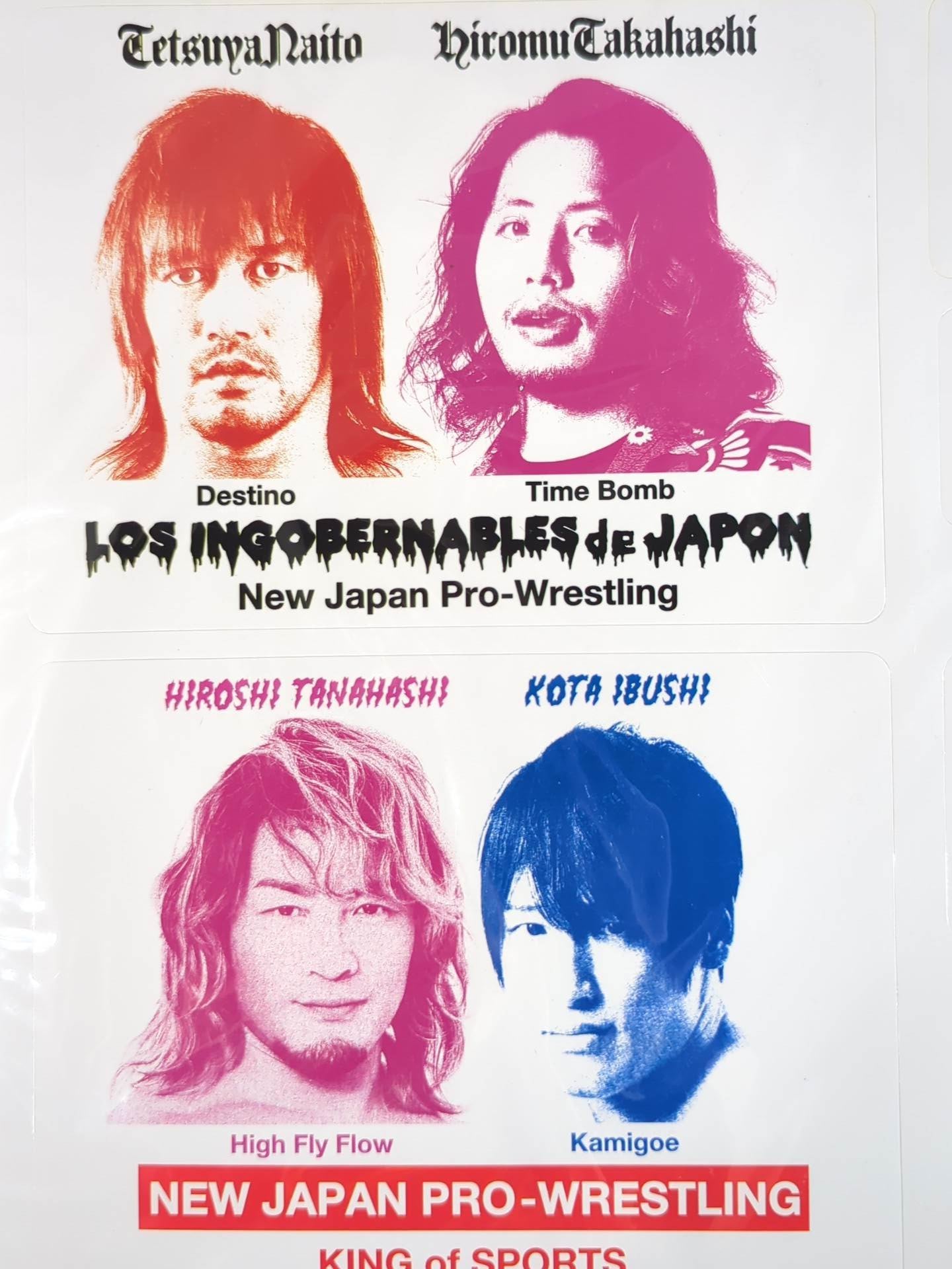 ★ASOKO de New Japan Pro Wrestling buggy ★ Stencil Art Type Sticker Set