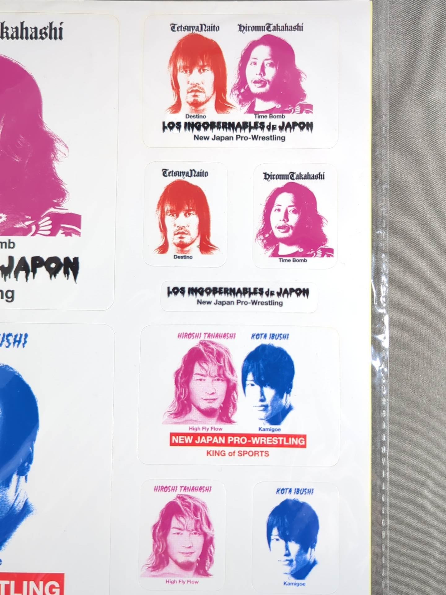 ★ASOKO de New Japan Pro Wrestling buggy ★ Stencil Art Type Sticker Set