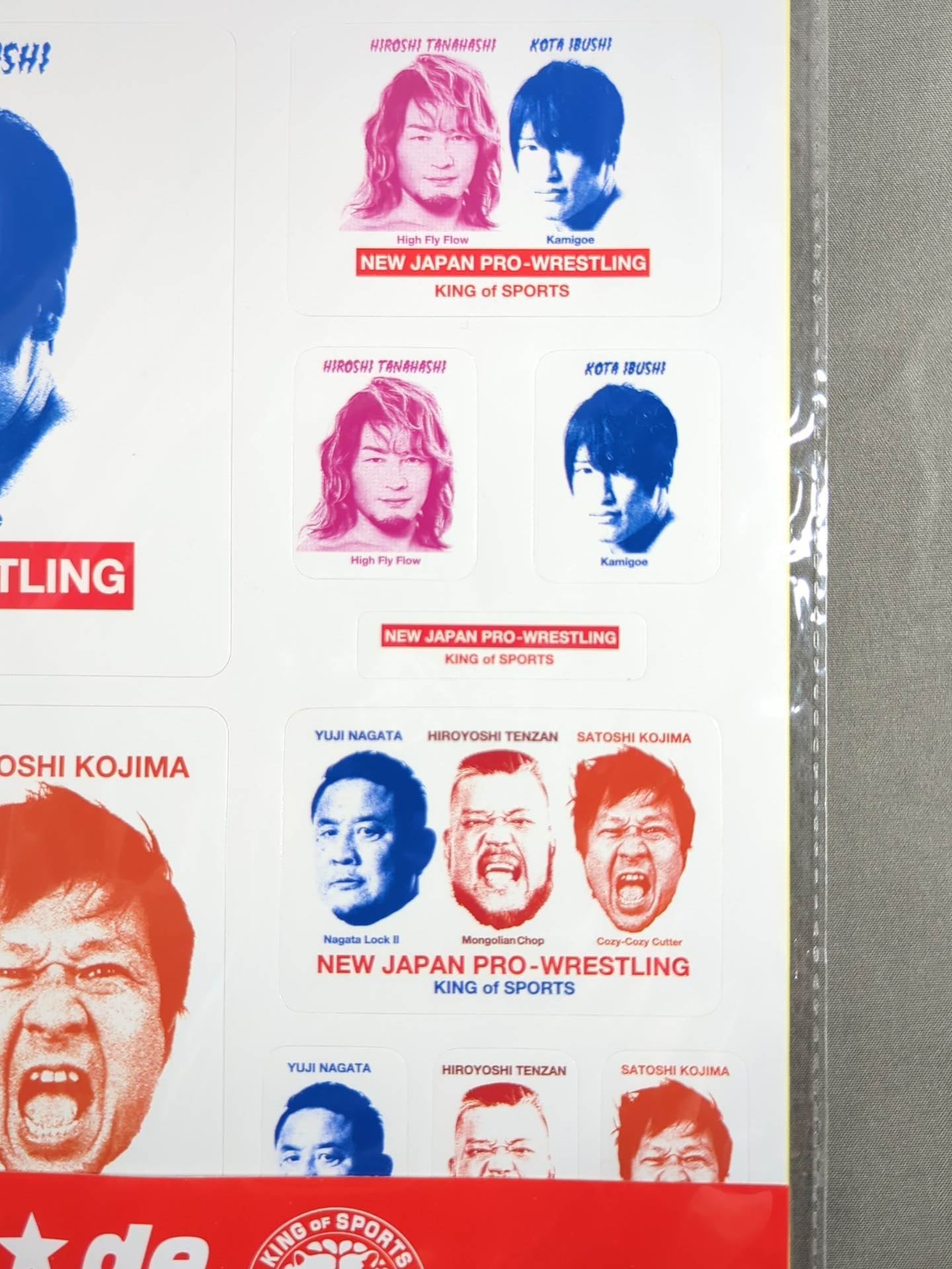 ★ASOKO de New Japan Pro Wrestling buggy ★ Stencil Art Type Sticker Set