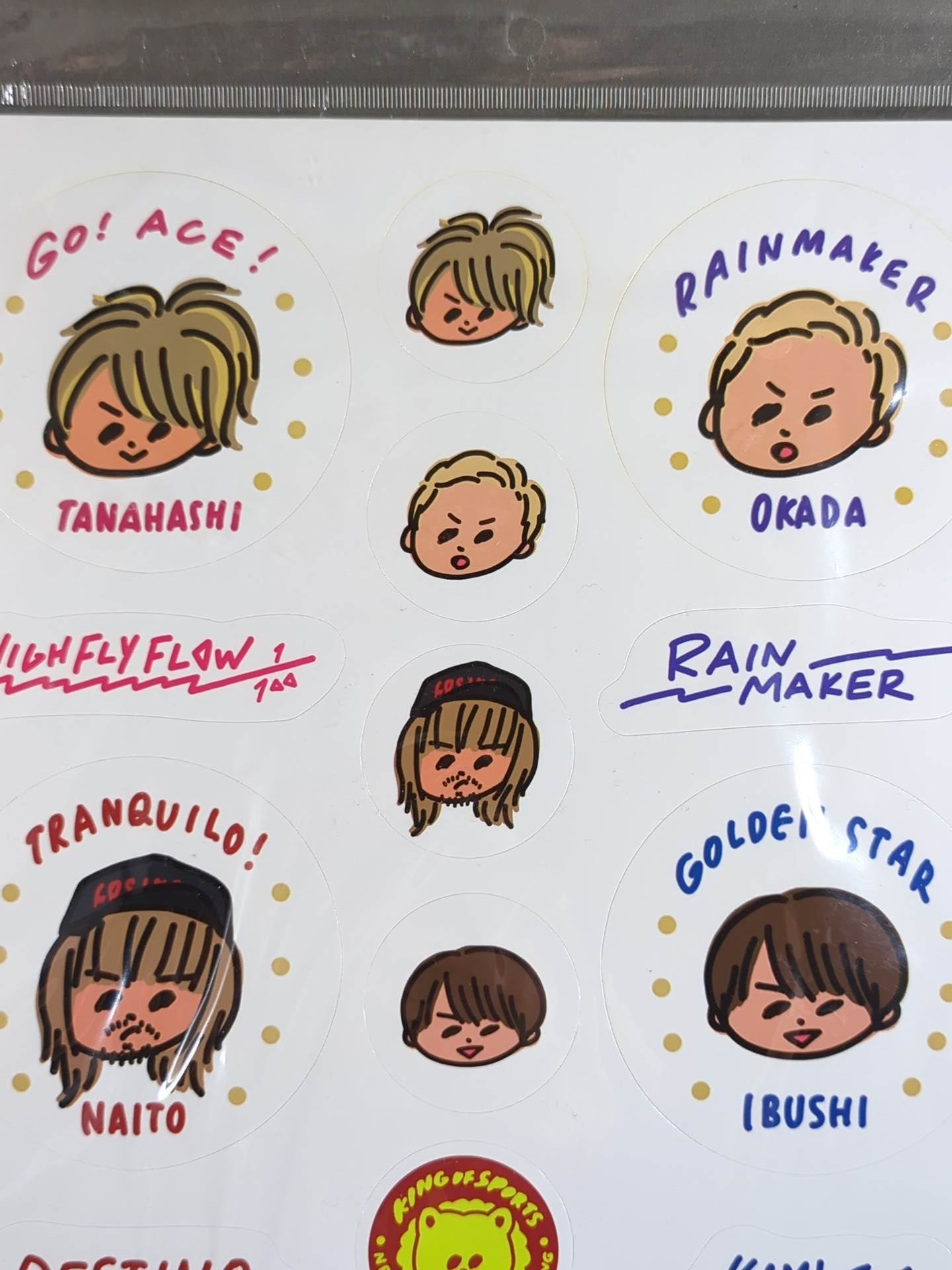 ★ASOKO de New Japan Pro Wrestling ★ Masuda Saeko Illustration Sticker Set