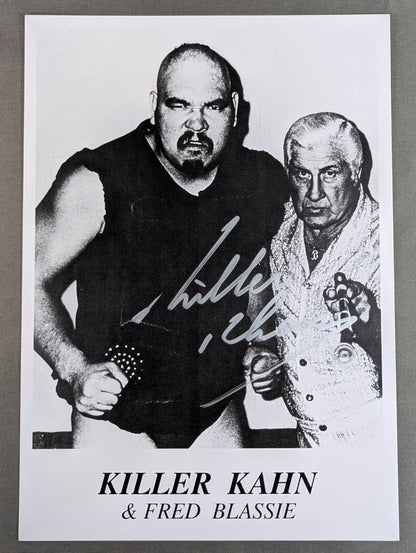 キラー・カーン 直筆サイン入りポートレート①