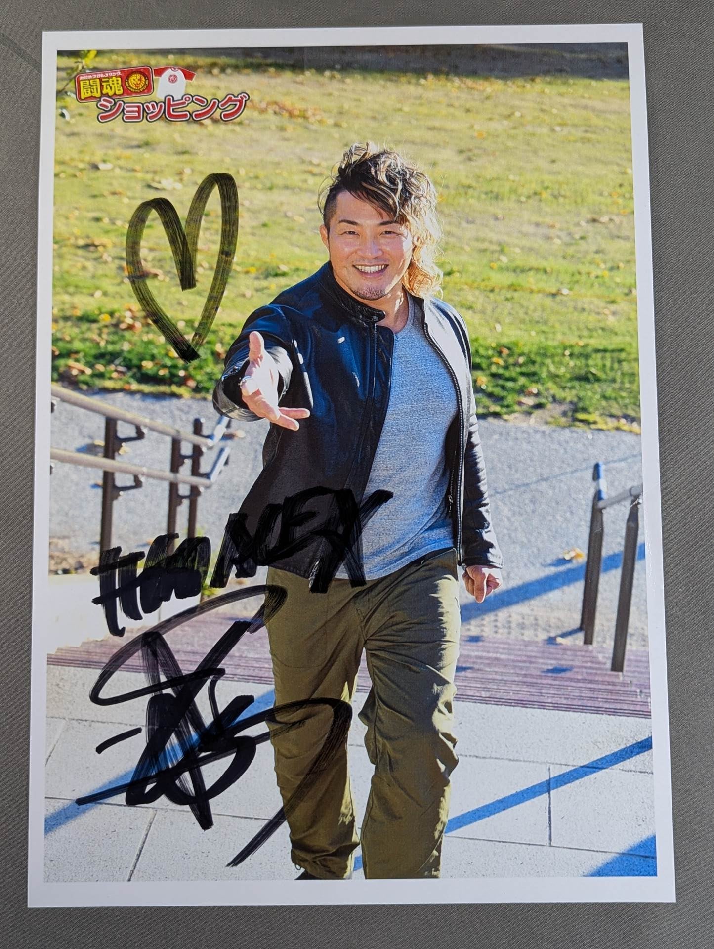 棚橋弘至 直筆サイン入り ポートレート(A-8)