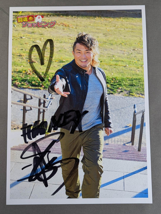 棚橋弘至 直筆サイン入り ポートレート(A-8)