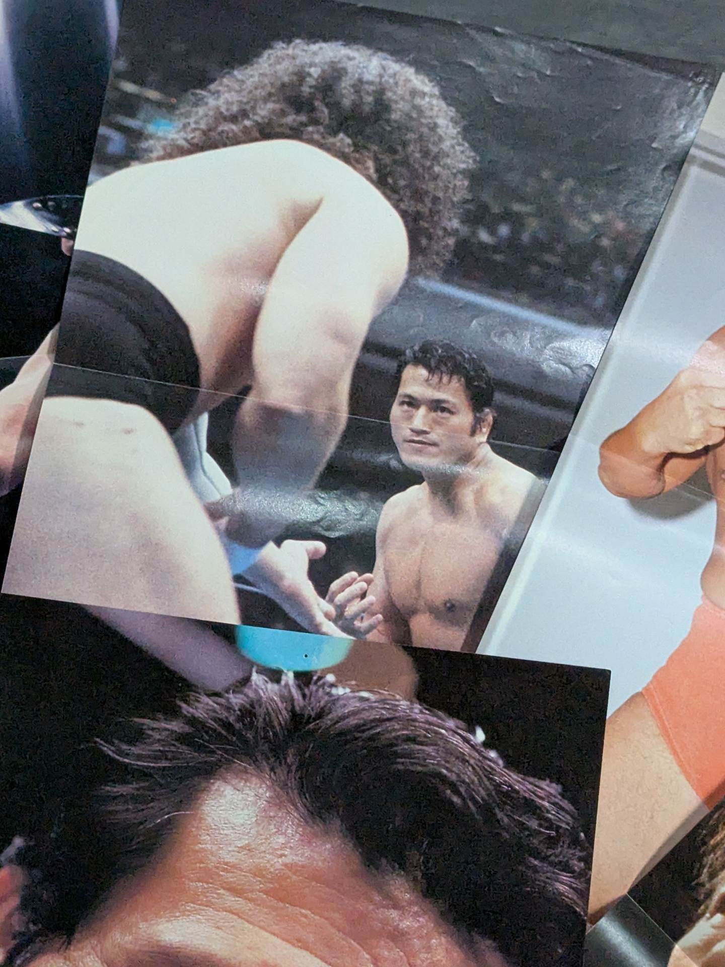 ★ Burning Fighting Spirit ★ Antonio Inoki  Magazine Appendix Pin-Up Set