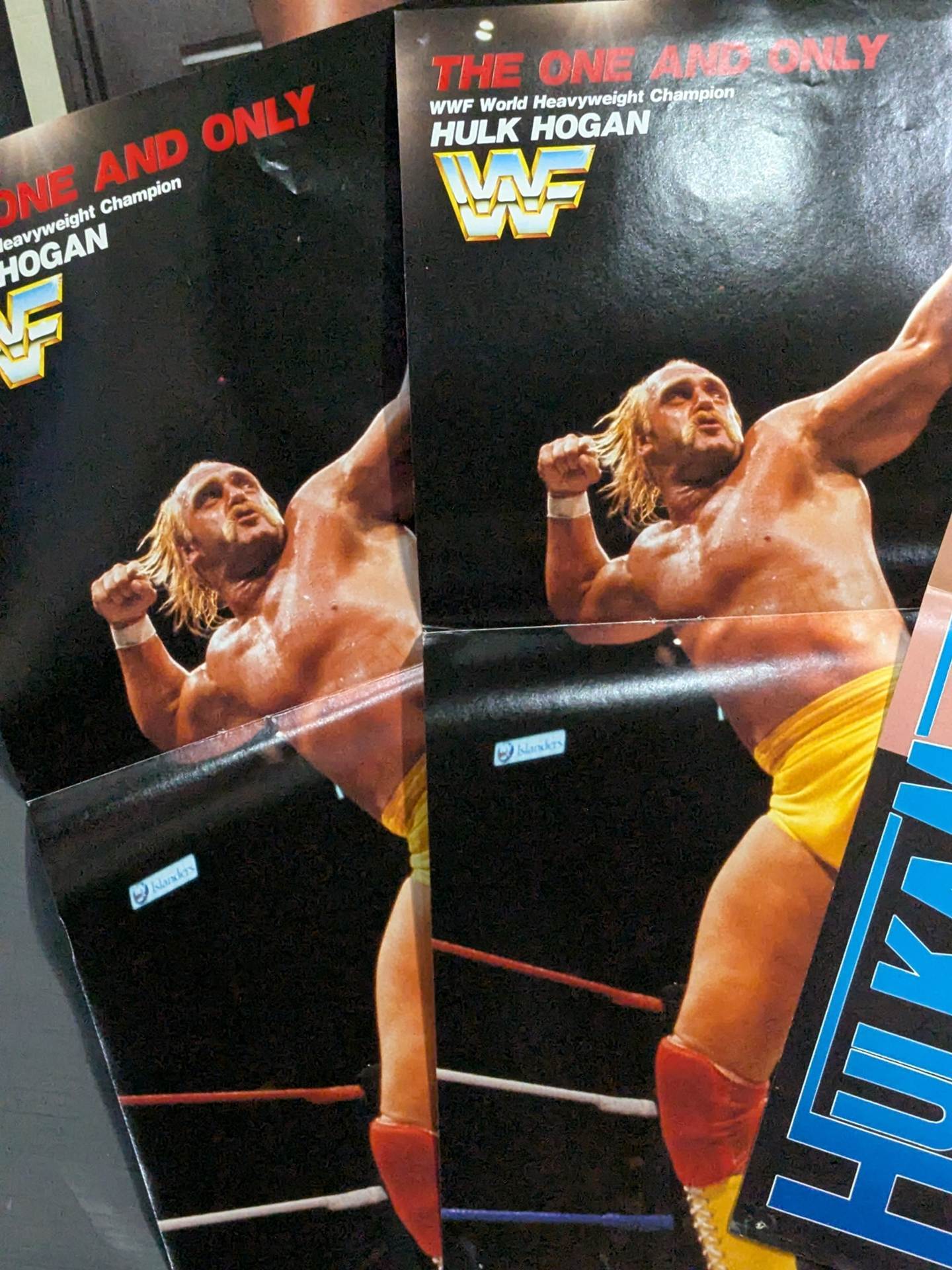 ★ Superman ★ Hulk Hogan Magazine Appendix Pin-Up Set