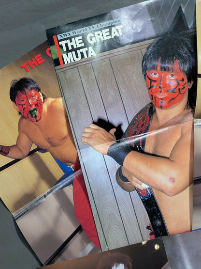 ★ The Mystery ★ of the Orient Great Muta Magazine Appendix Pin-Up Set