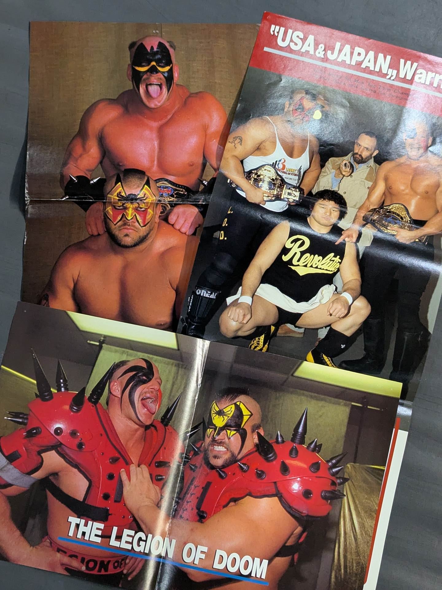 ★ Runaway Warriors ★ The Road Warriors Magazine Appendix Pin-Up Set