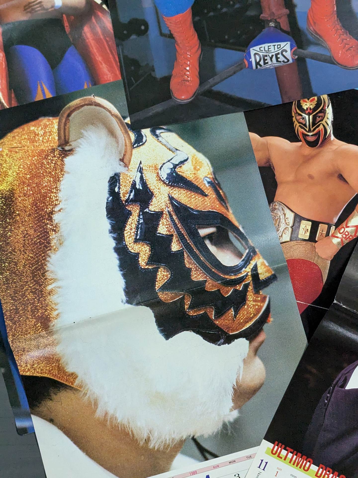 ★華麗なる覆面レスラー★ マスクマン 雑誌付録ピンナップセット