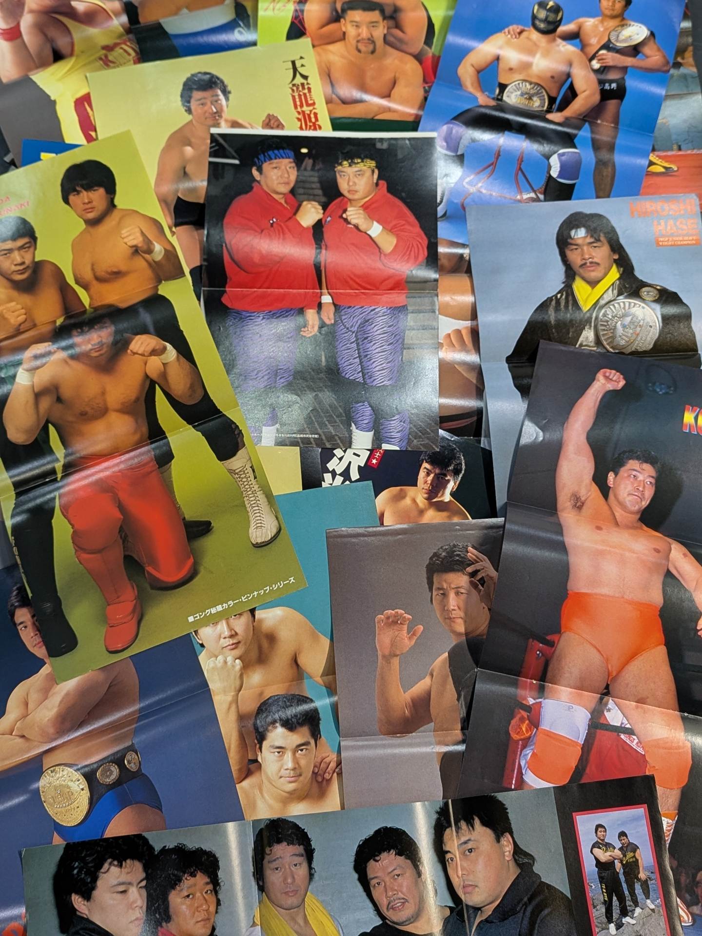 男子プロレスラー 雑誌付録ピンナップセット