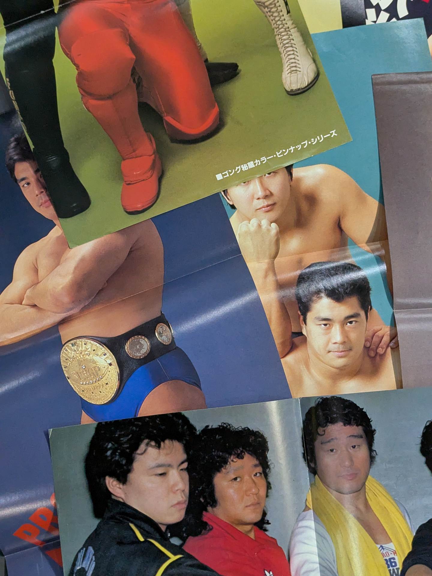 男子プロレスラー 雑誌付録ピンナップセット