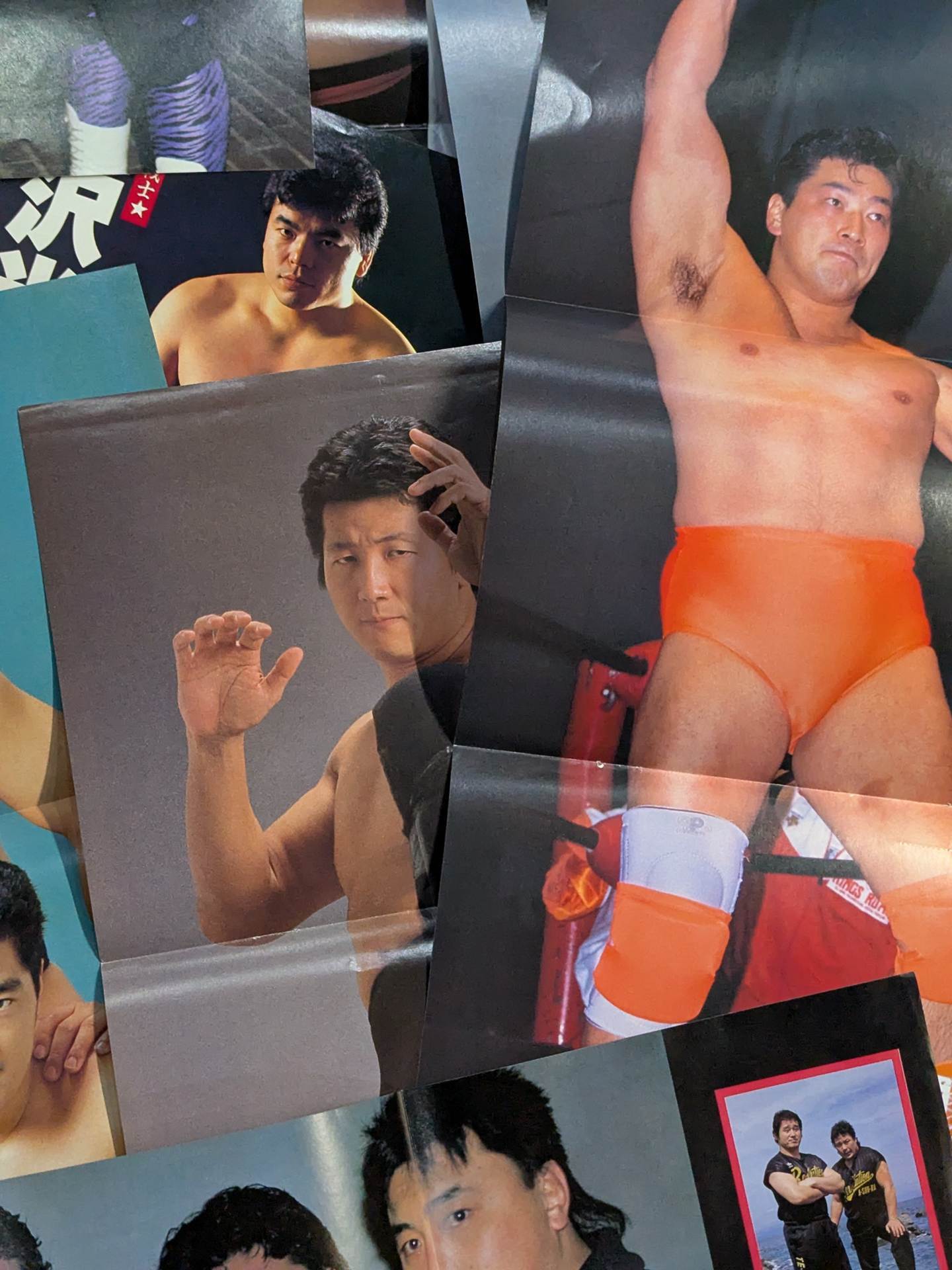 男子プロレスラー 雑誌付録ピンナップセット – 闘道館