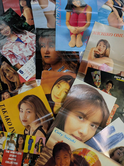 女子プロレスラー 雑誌付録ピンナップセット