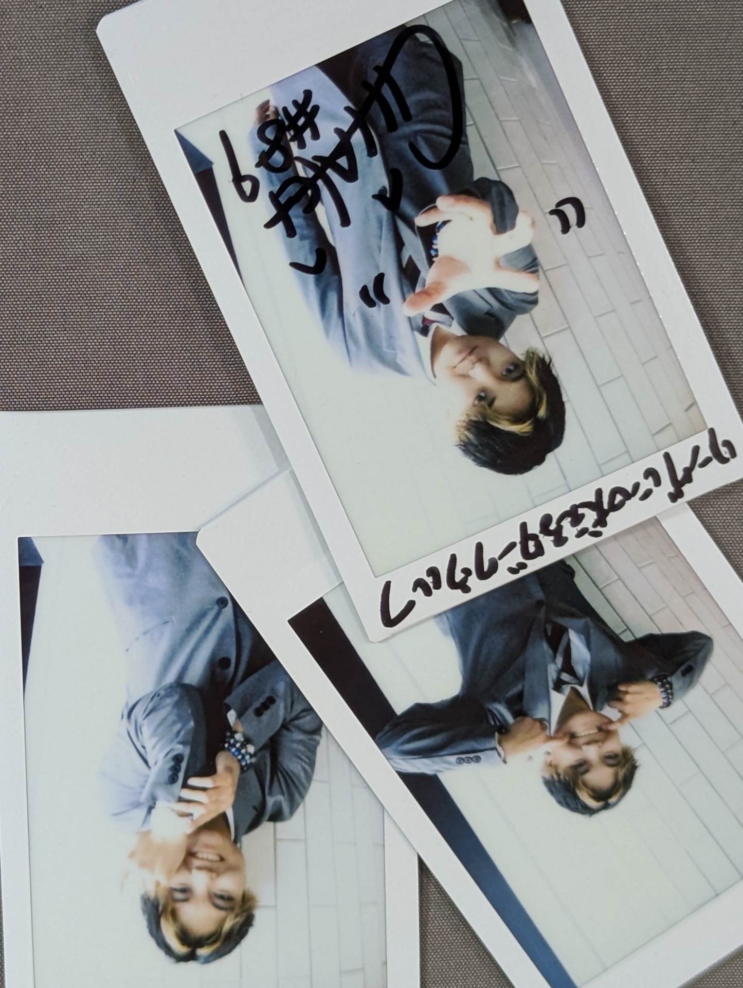 CHIAKI hand signed autograph  photo Cheki Set(1)