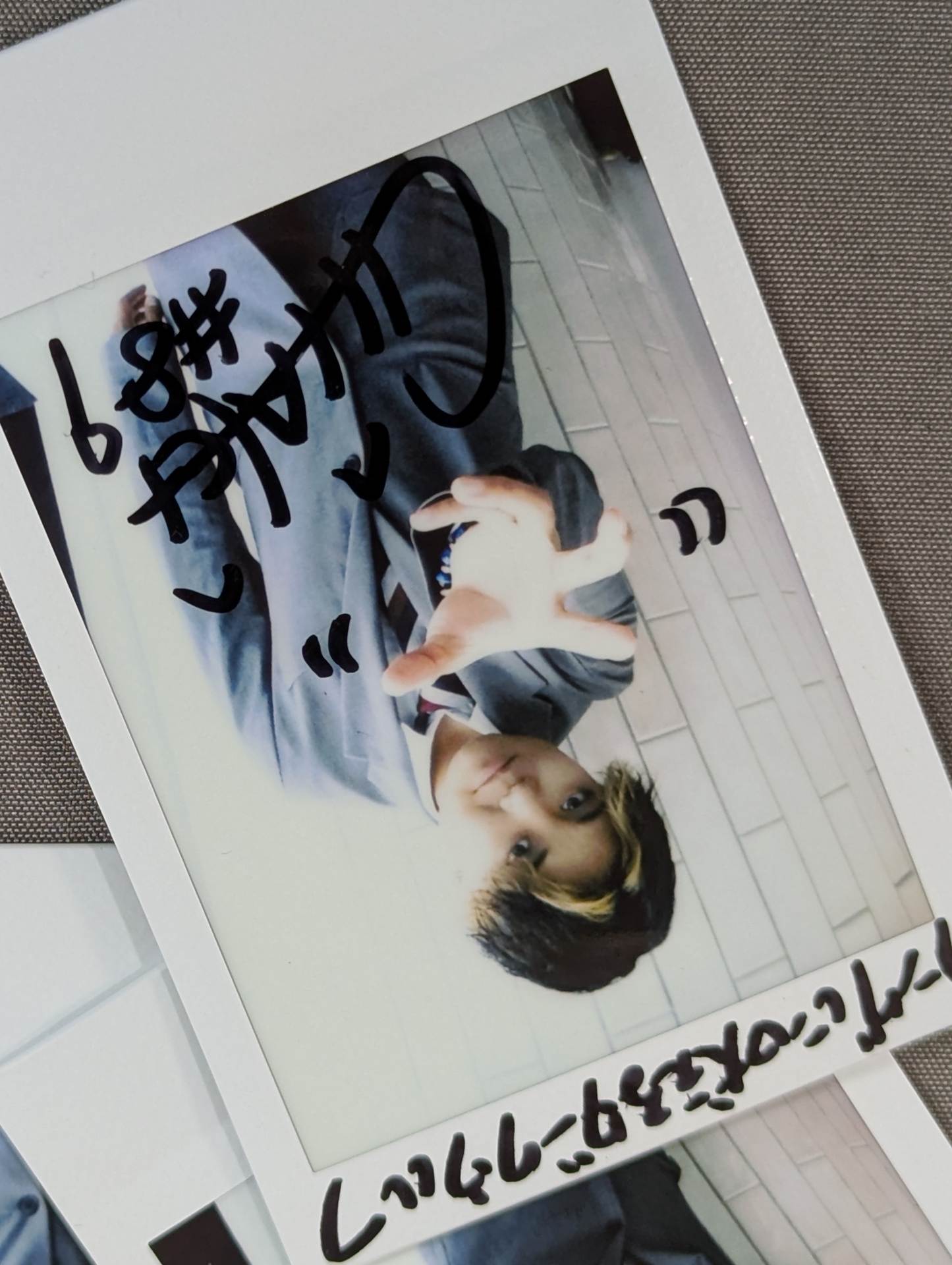 CHIAKI hand signed autograph  photo Cheki Set(1)