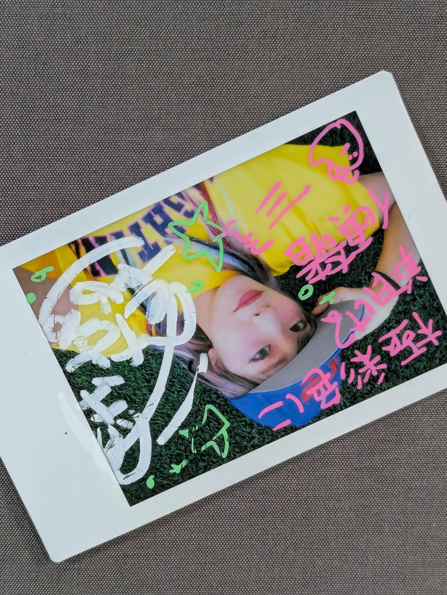 UNAGI SAYAKA  hand signed autograph Photo check (1)