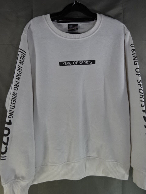 New Japan Pro Wrestling × Shimamura Sweat Trainer (1) (White)
