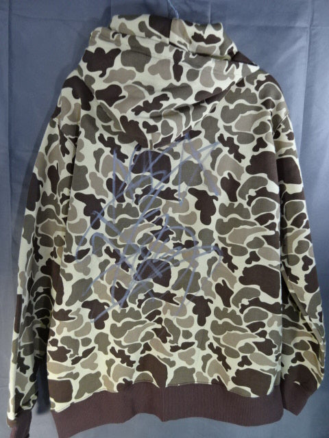 【hand signed autograph】 Hiroshi Tanahashi  " ACE OF" pullover hoodie  (camouflage pattern)